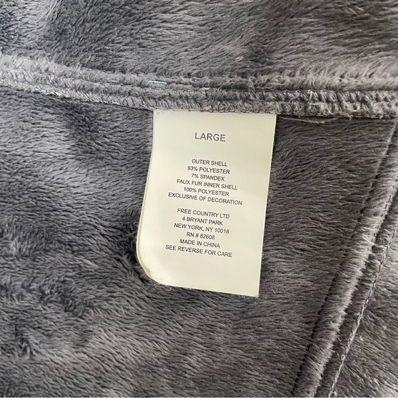 Free Country Soft Shell Teddy Lined Hooded Jacket Large - Picture 13 of 15